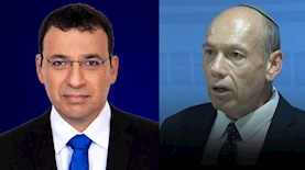 מתניהו אנגלמן ורביב דרוקר, צילום: מסך כאן 11 רשת 13